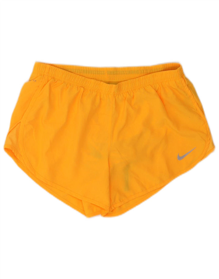 Γυναικείο αθλητικό σορτς Nike Dri Fit UK 14 με μεσαίο πορτοκαλί πολυεστέρα