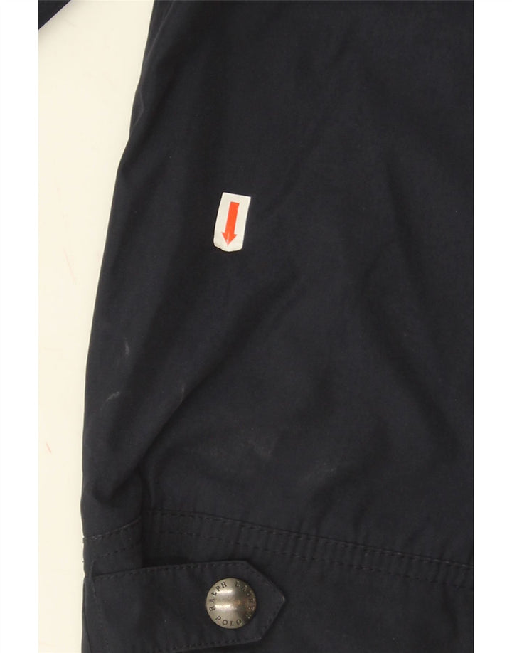 Polo Ralph Lauren Boys Bomber Jacket 10-11 Years Medium Navy Blue Polyester