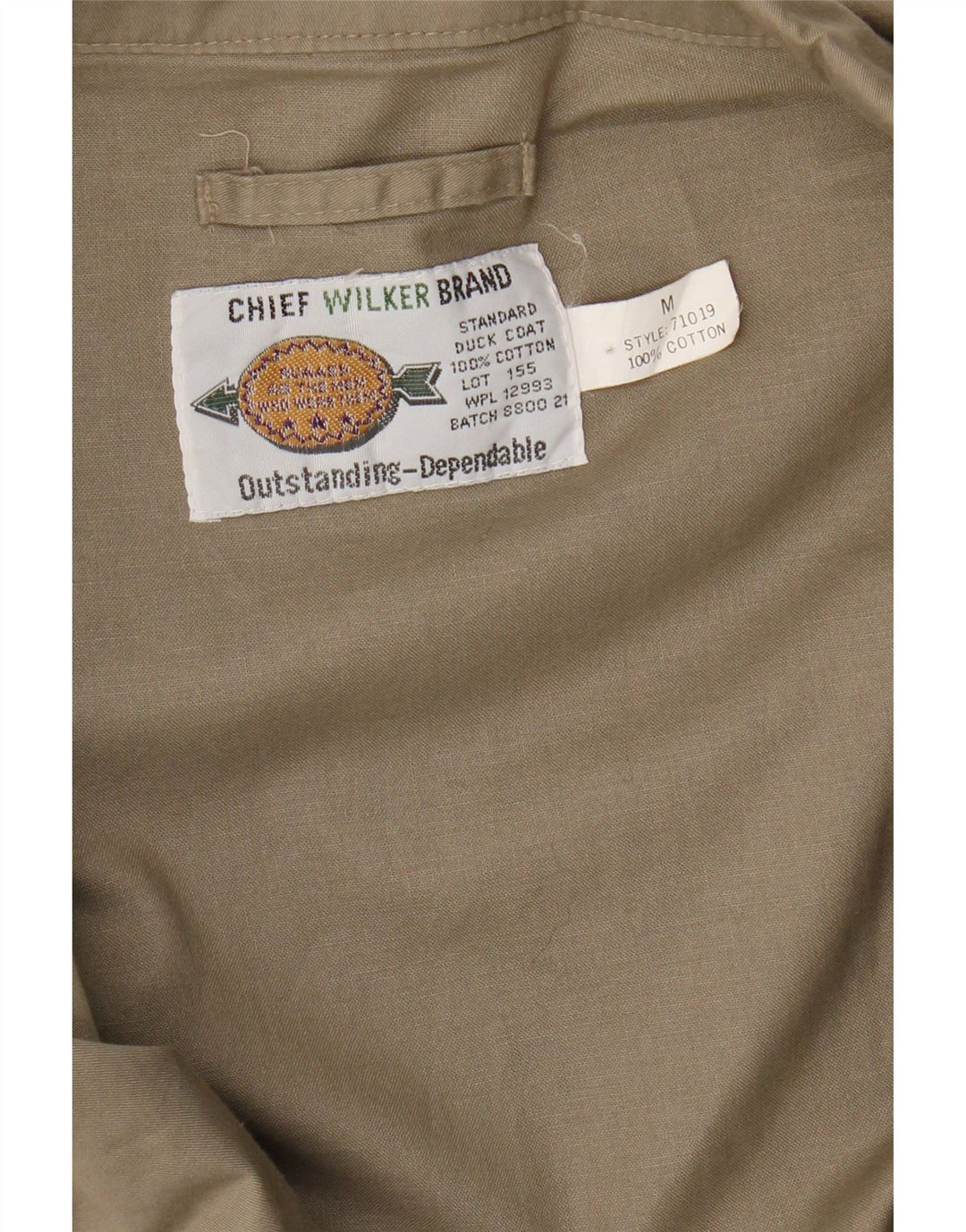 Ανδρικό Military Jacket Wilker UK 38 Medium Beige Cotton