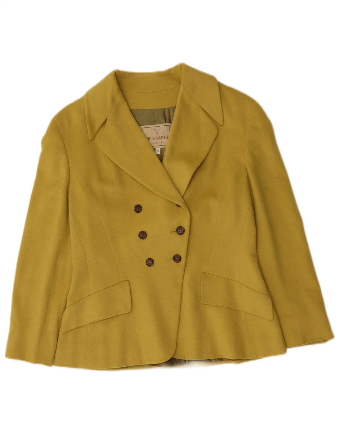 Trussardi Γυναικείο Μπουφάν Blazer 3/4 Sleeve IT 42 Medium Yellow