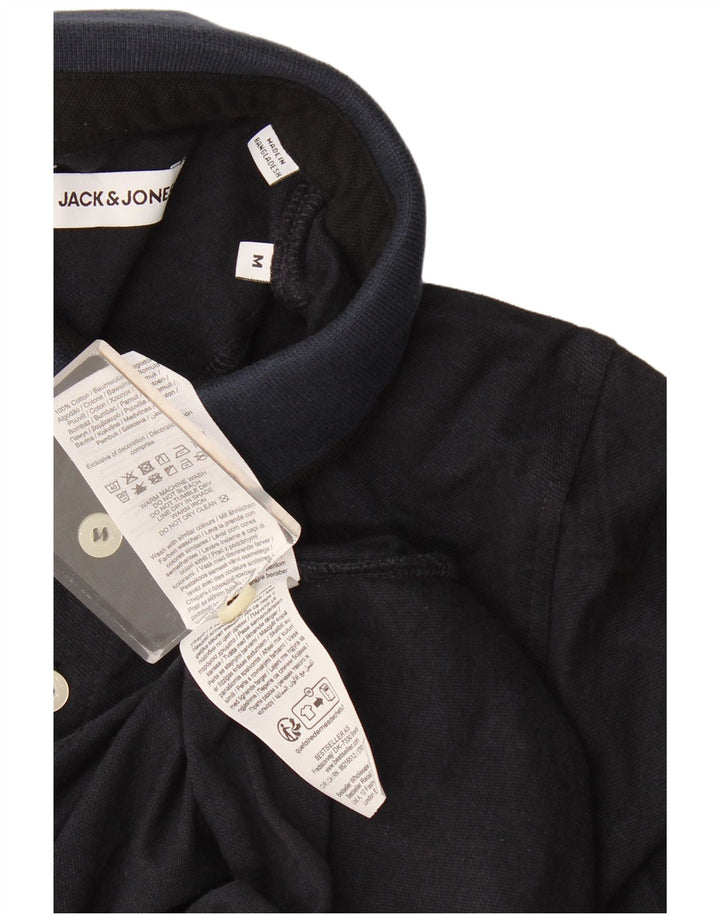 Ανδρικό μπλουζάκι πόλο Jack & Jones, μεσαίο ναυτικό, βαμβακερό