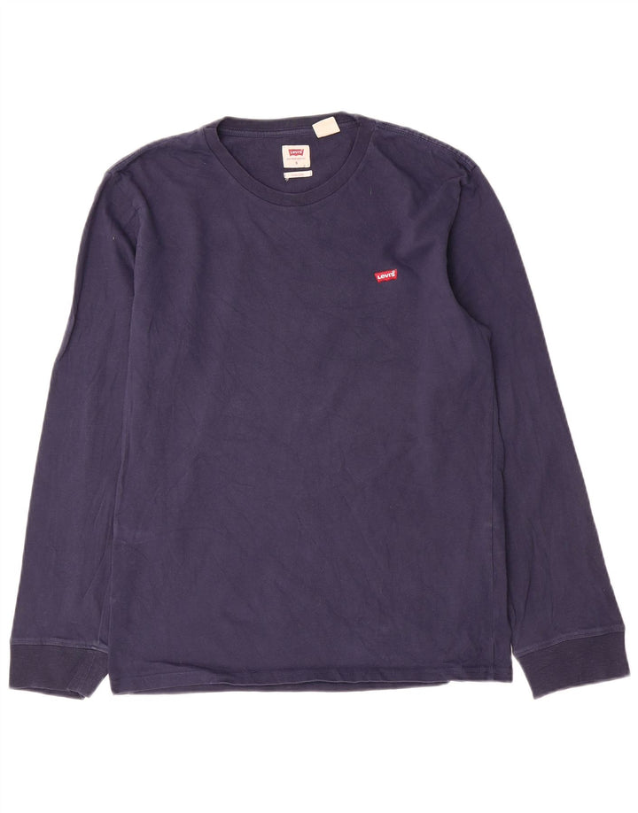 Ανδρικό τοπ Levi's Standard Fit Μακρυμάνικο Μικρό Navy Blue βαμβακερό