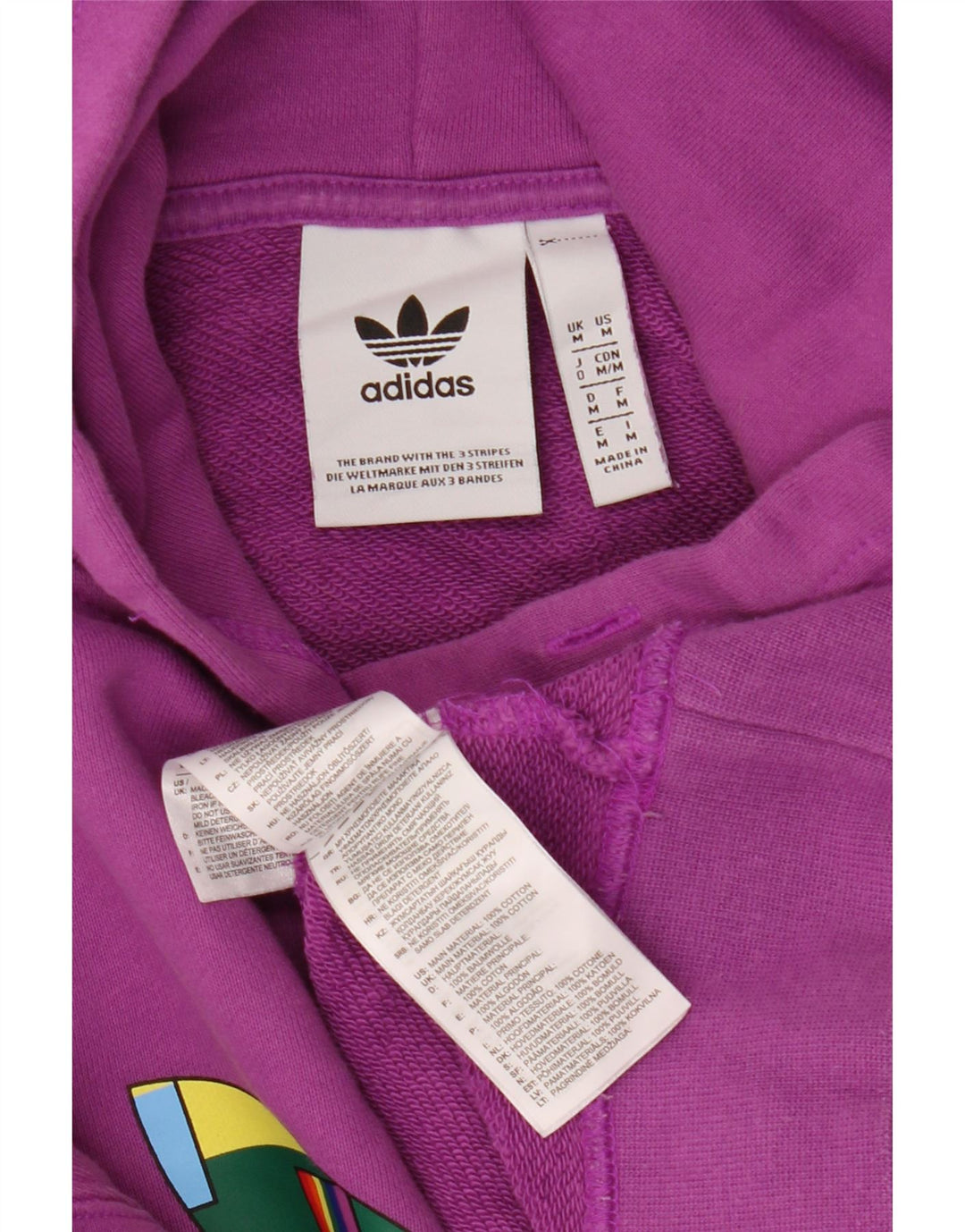 Adidas Ανδρικό γραφικό με κουκούλα μεγάλου μεγέθους, μεσαίο βαμβακερό