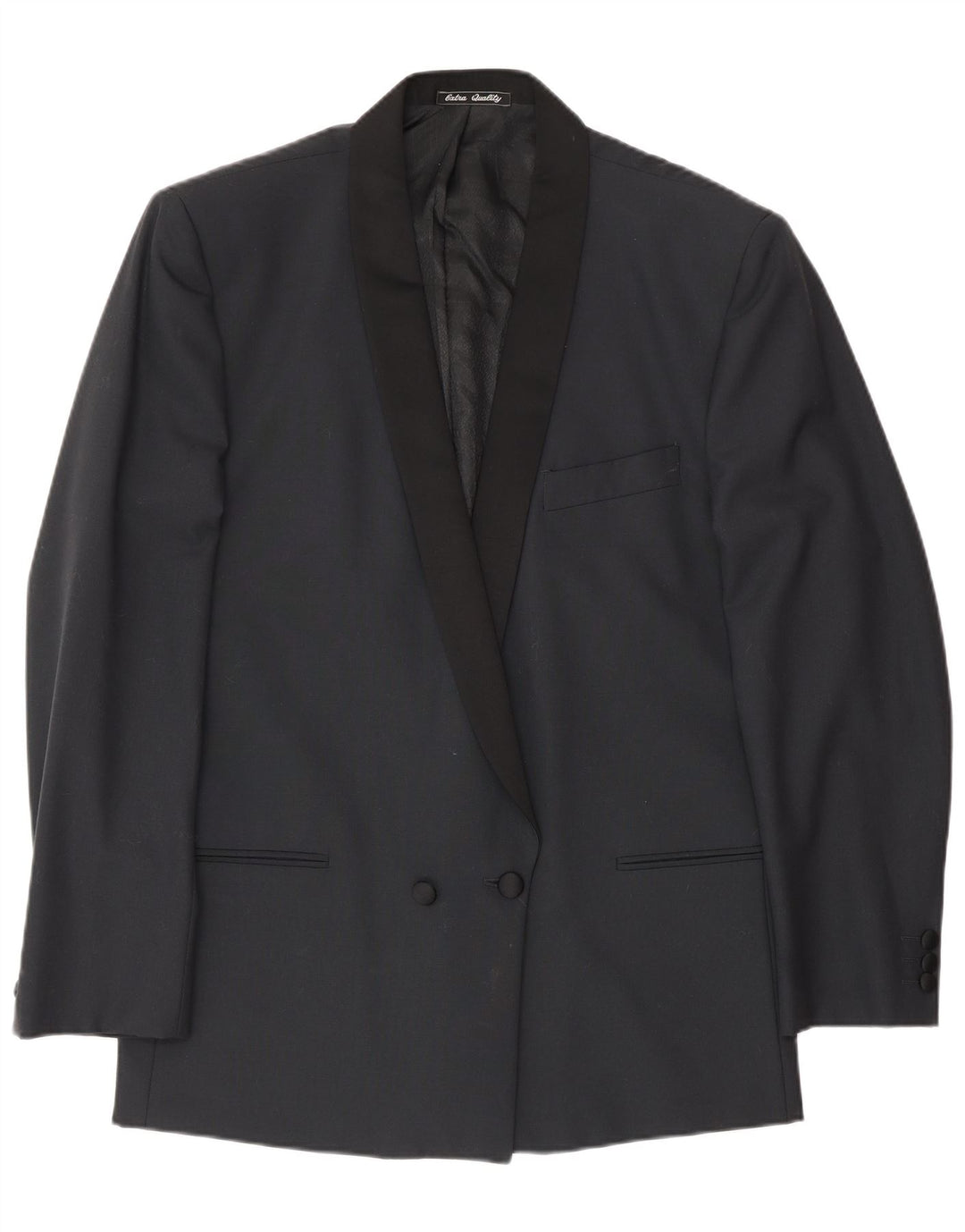 Profilo Ανδρικό Μπουφάν Blazer Διπλό στήθος IT 48 Μέτριο Μαύρο Παρθένο Μαλλί