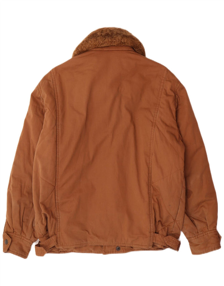 MONTEDORO Ανδρικό Military Bomber Jacket IT 52 XL Καφέ Βαμβακερό