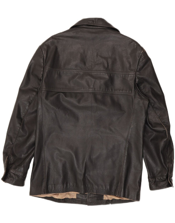 Vintage Ανδρικό Δερμάτινο Μπουφάν UK 38 Medium Black Leather