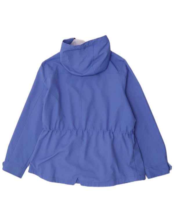 Crew Clothing Γυναικείο μπουφάν βροχής UK 16 Large Blue Polyester