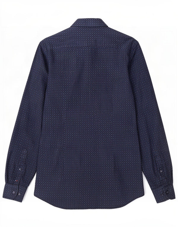 Ανδρικό πουκάμισο Tommy Hilfiger Slim Fit Μέγεθος 38 15 Medium Navy Blue Paisley