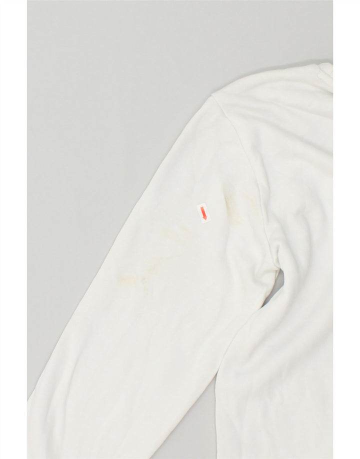 LEE Womens Regular Fit Sweatshirt Jumper UK 14 Medium White Cotton Vintage Lee and Second-Hand Lee from Messina Hembry 