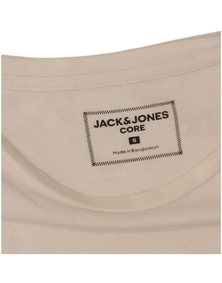 JACK & JONES Ανδρικό γραφικό μπλουζάκι με κορυφαίο τοπ Μικρό λευκό