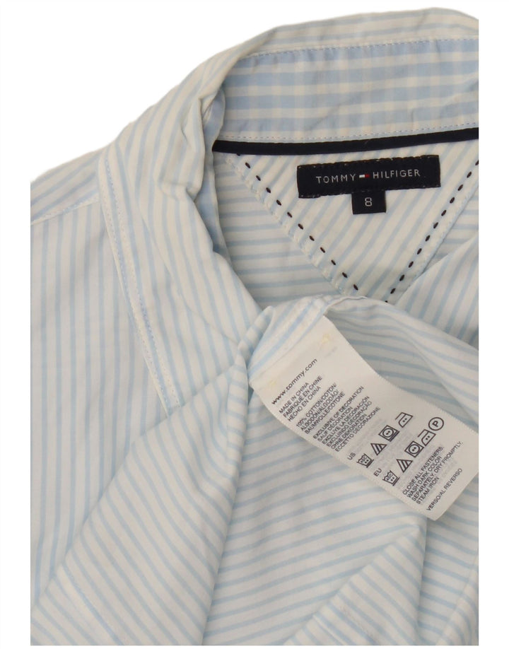 Tommy Hilfiger Γυναικείο Πουκάμισο US 8 Βαμβακερό μεσαίο μπλε ρίγες
