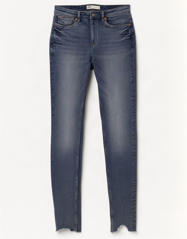Zara Γυναικεία στενόχωρα τζιν EU 38 Small W28 L30 Μπλε βαμβακερό
