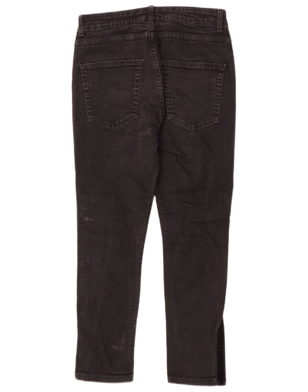 Zara Ανδρικό Cropped Jeans EU 38 Small W30 L24 Black Colourblock