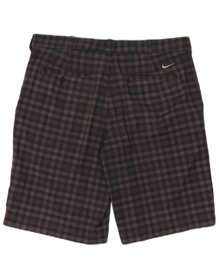 Ανδρικό σορτς chino Nike Dri Fit W34 Large Grey Gingham Polyester