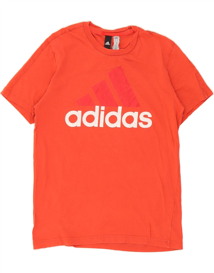 ADIDAS Mens Graphic T-Shirt Top Medium Red Cotton Vintage Adidas and Second-Hand Adidas from Messina Hembry 