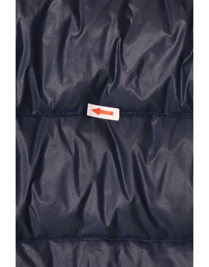 Γυναικείο παλτό Benetton με κουκούλα IT 42 Medium Navy Blue Polyamide