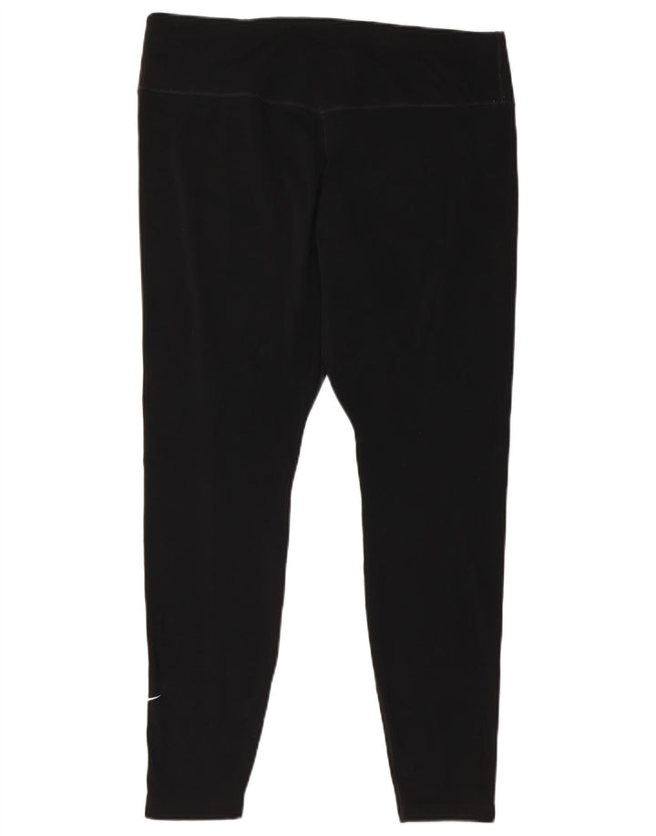 Γυναικείο κολάν Nike Dri Fit Crop UK 18 XL Μαύρο πολυεστέρα
