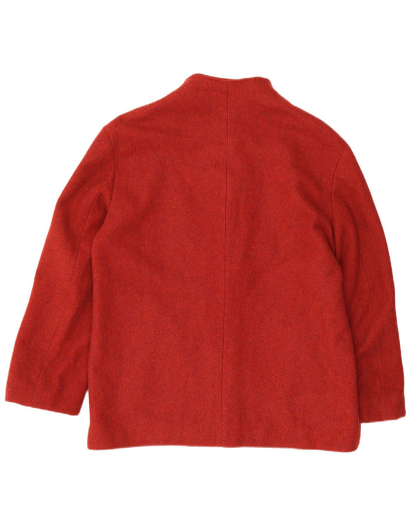 Marks & Spencer Γυναικείο κοντό υπερμεγέθη πανωφόρι UK 10 Small Red Flecked
