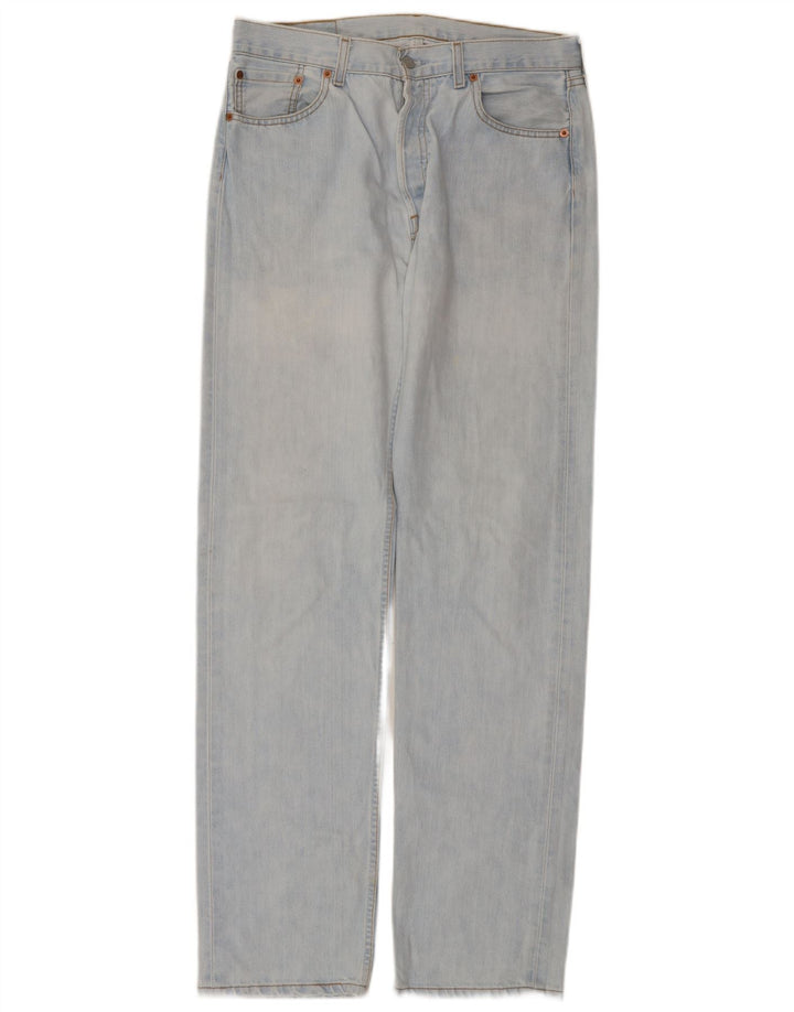 LEVI'S Ανδρικό τζιν 501 ίσιο W34 L36 Μπλε βαμβακερό
