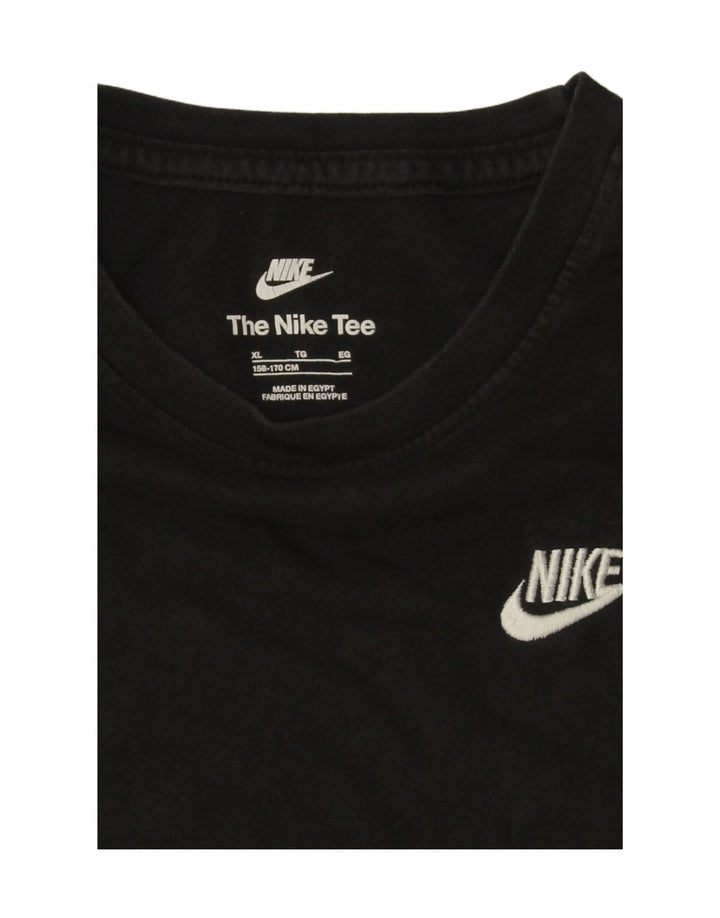 Nike Boys T-Shirt Top 13-14 Years XL Μαύρο