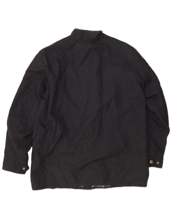 BELSTAFF Mens Utility Jacket UK 38 Medium Black Cotton