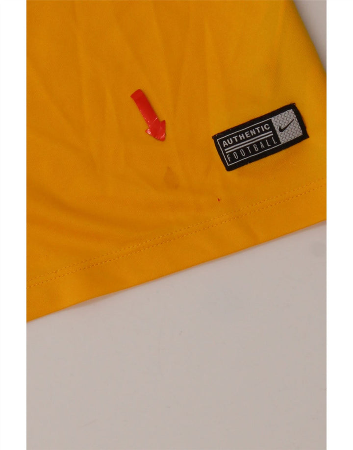 Ανδρικό T-shirt Nike Dri Fit Τοπ μεσαίου κίτρινου χρώματος πολυεστέρας