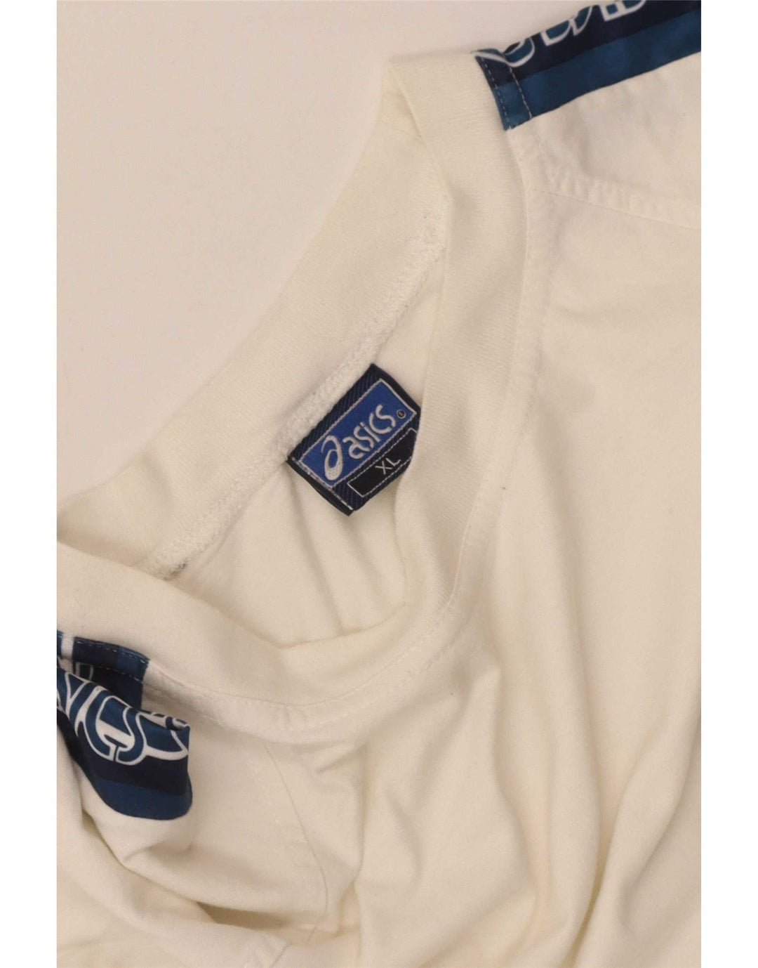 Ανδρικό γραφικό μπλουζάκι Asics Top XL White Colourblock