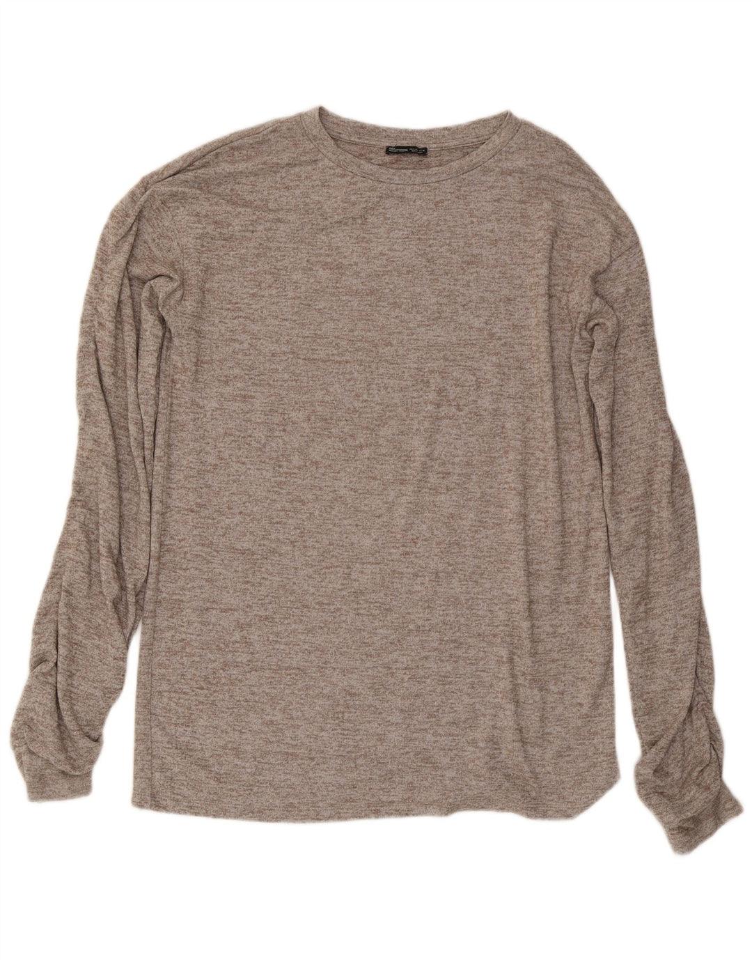 Zara Γυναικείο τοπ μακρυμάνικο UK 10 Small Grey Flecked