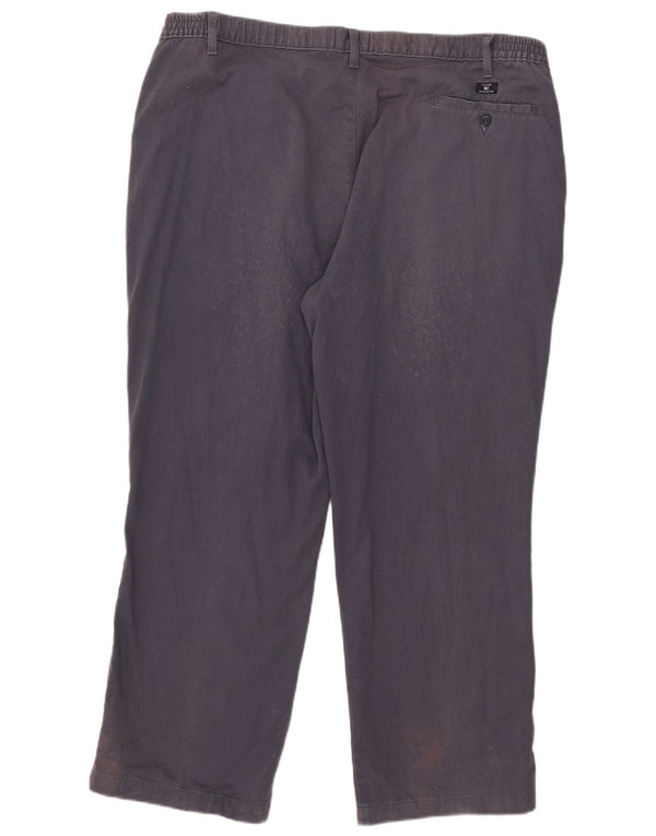 Marks & Spencer Ανδρικό παντελόνι Chino με μπλέ Harbor W44 L29 Navy Cotton