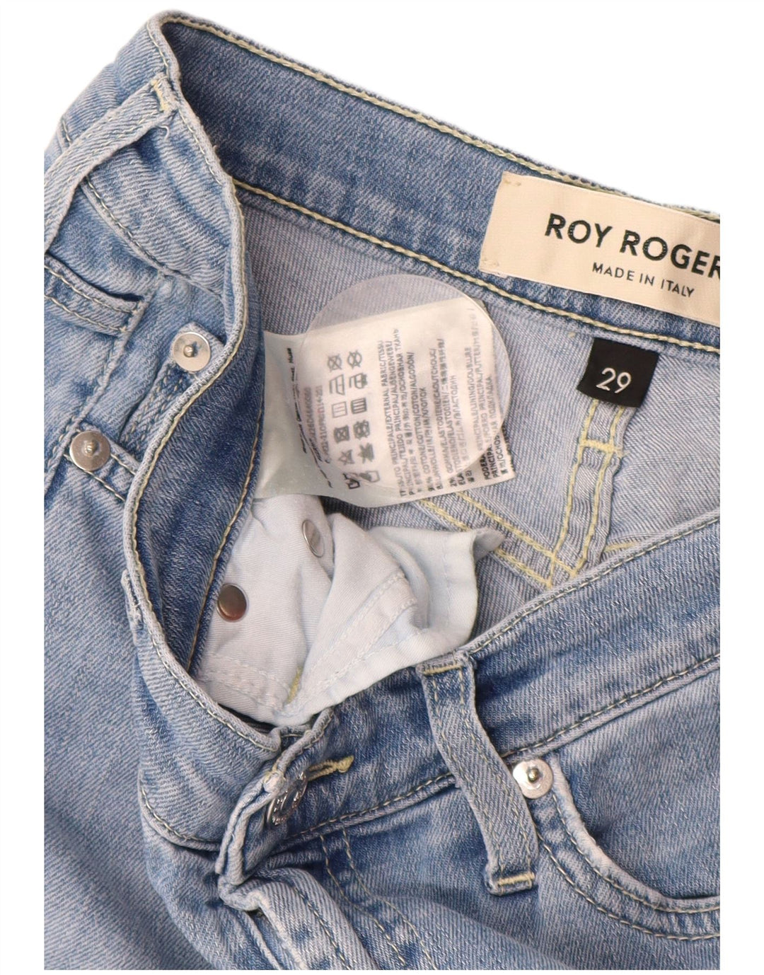 ROY ROGERS Γυναικείο Cropped Jeans W29 L25 Blue Cotton