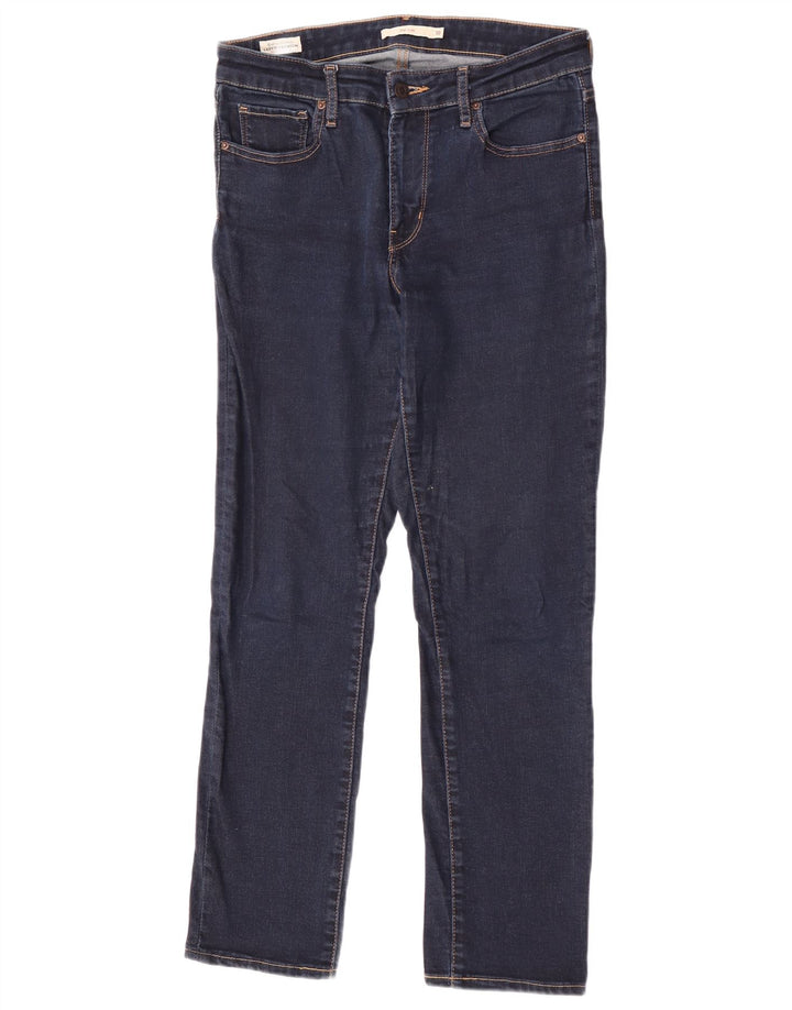 Levi's Womens 712 Slim Jeans W30 L32 Navy Blue Cotton