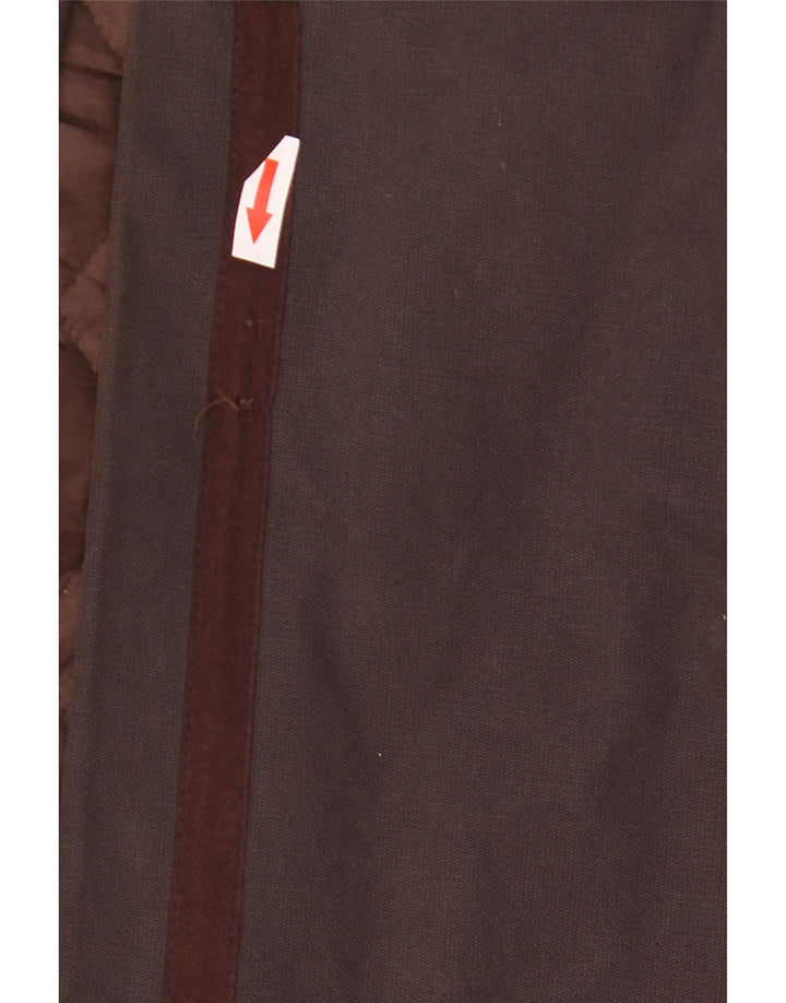 Hugo Boss Γυναικείο Παλτό UK 16 Large Brown Βαμβακερό