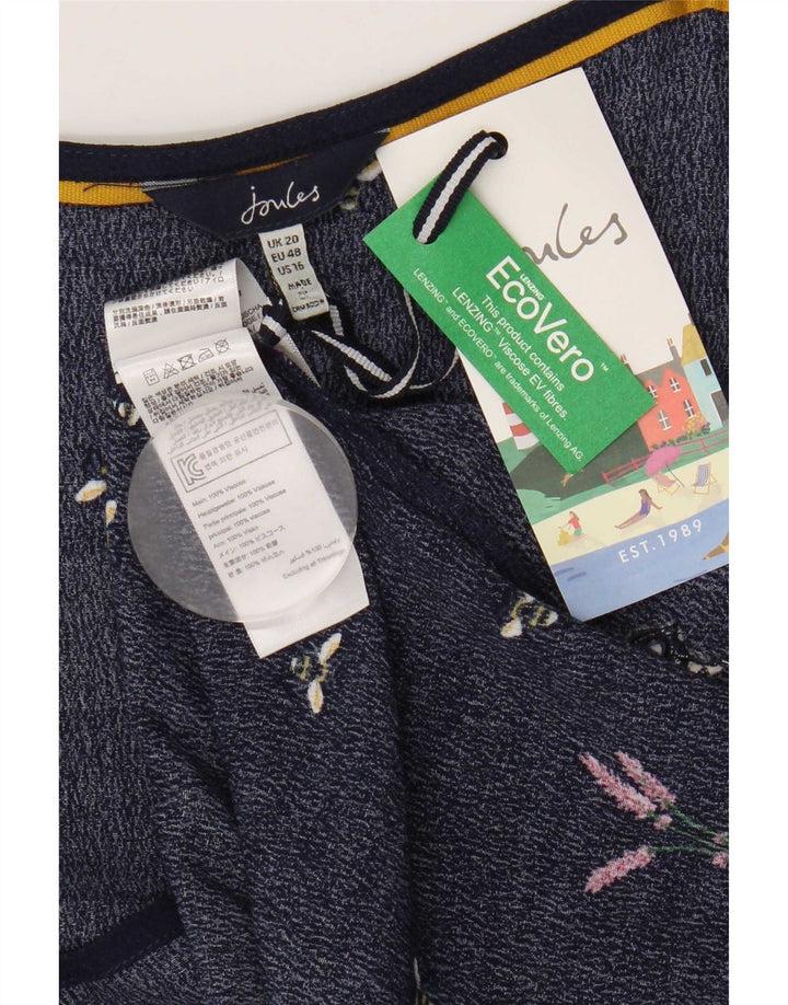 Joules Womens Abstract Pattern Cami Top 20 2XL Navy Blue Viscose