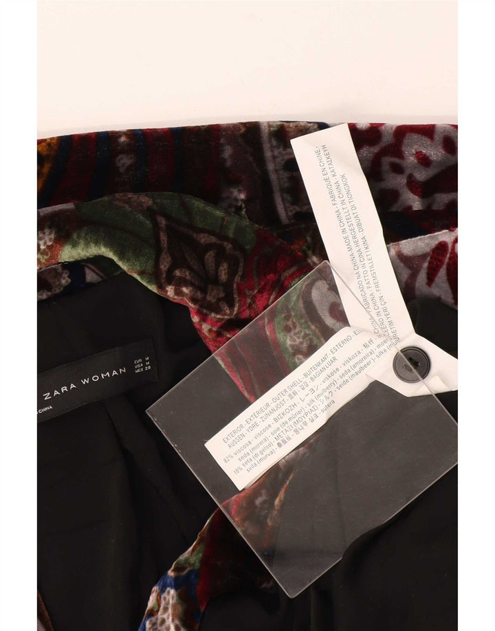 Zara Γυναικείο Μπουφάν σακάκι με 1 κουμπί UK14 Medium πολύχρωμο Paisley