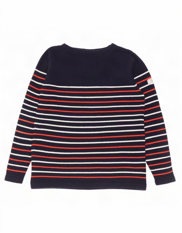 Joules Γυναικείο πουλόβερ με λαιμόκοψη UK 14 Large Navy Blue ριγέ