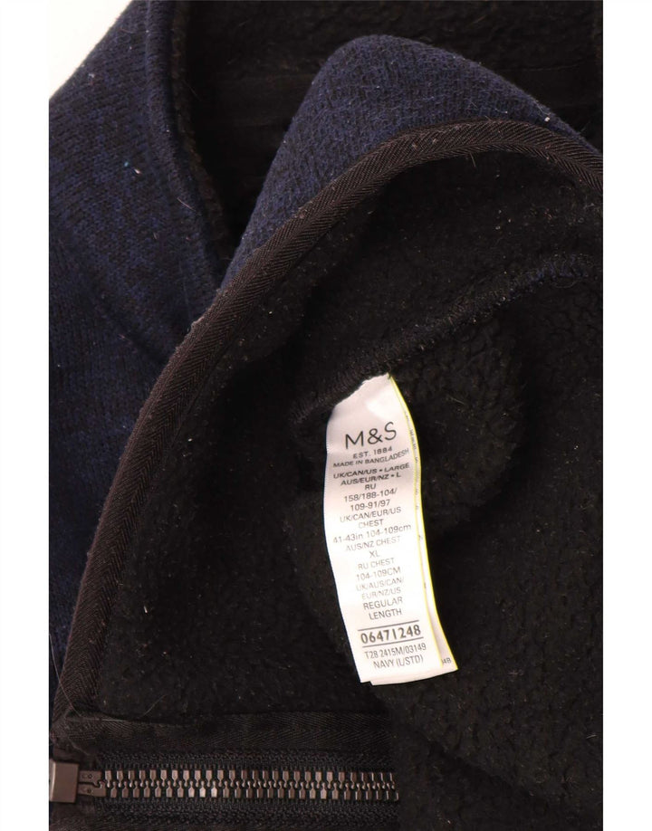 Ανδρική φόρμα Marks & Spencer Top Jacket Large Navy Blue Polyester