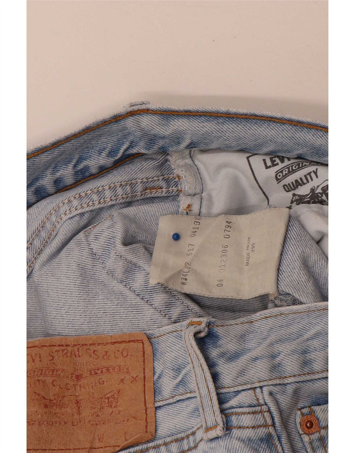 Levi's Mens 517 Straight Jeans W34 L32 Μπλε Βαμβακερό