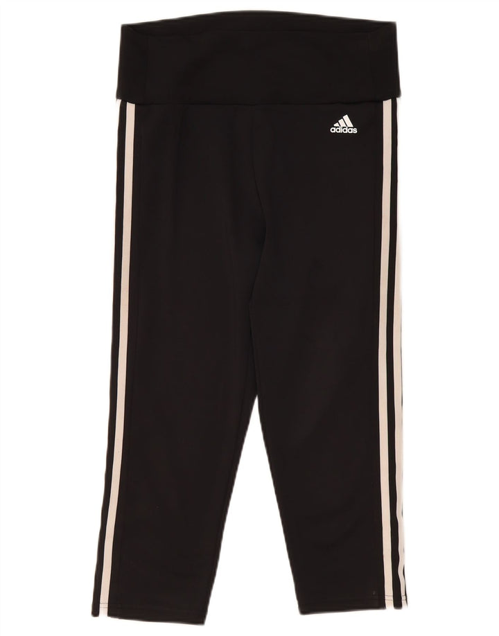 Adidas Γυναικεία Aeroready Κάπρι Κολάν UK 12/14 Μεσαίο μαύρο πολυεστέρα