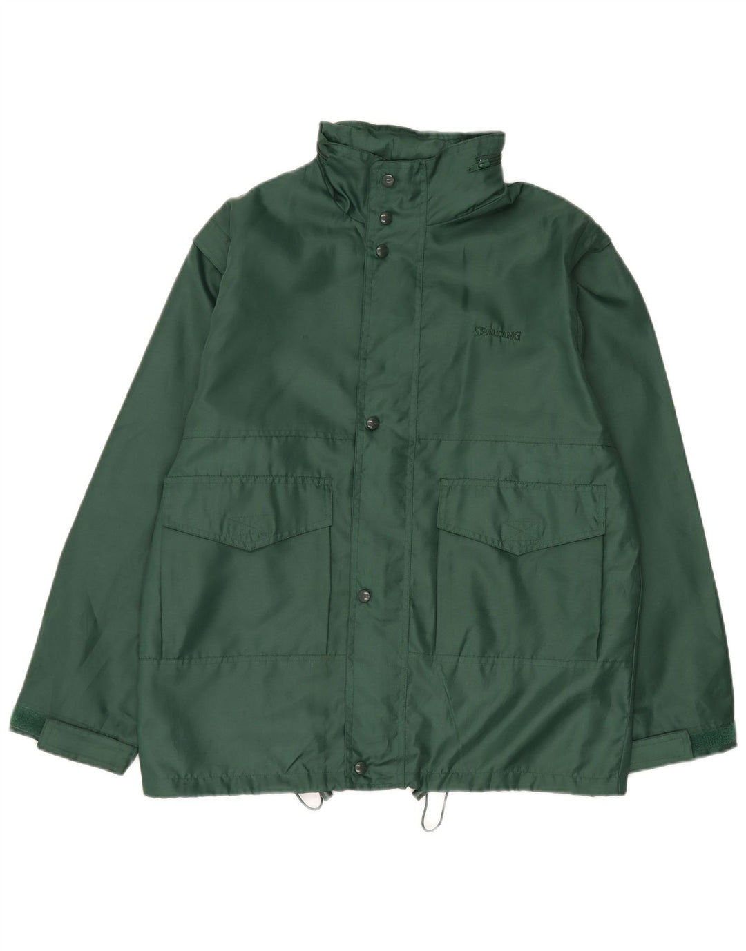 Spalding Ανδρικό μπουφάν βροχής με κουκούλα UK 38 Μεσαίο Πράσινο Πολυαμίδιο