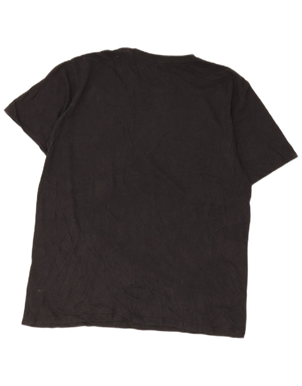 Ανδρικό γραφικό T-Shirt Adidas Top Large Μαύρο