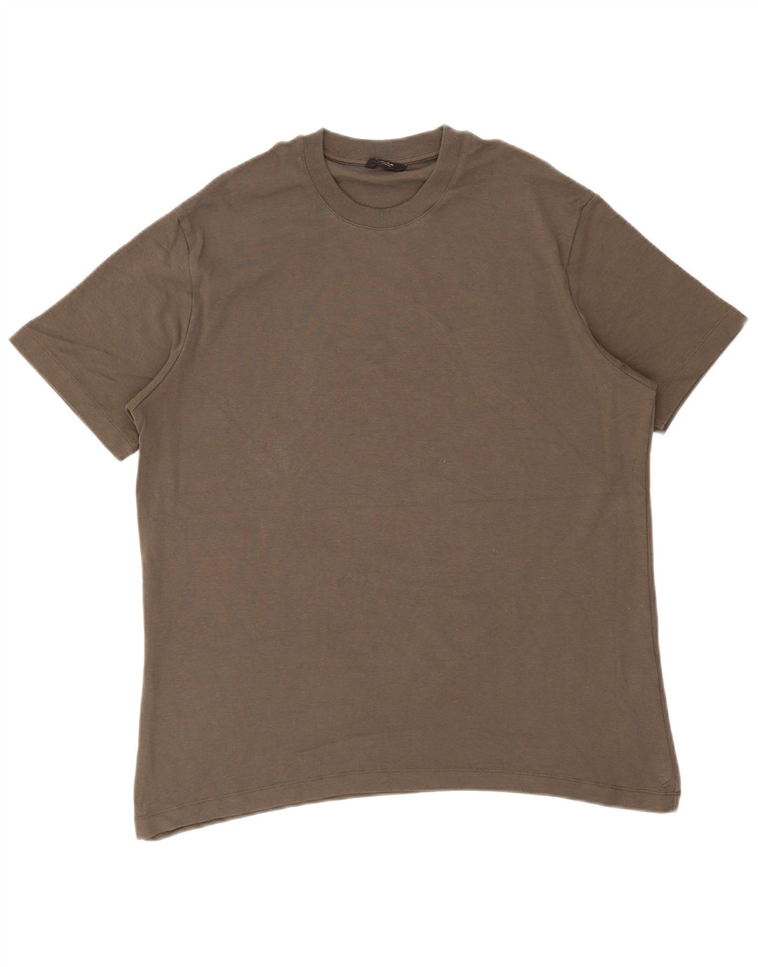 Massimo Dutti Ανδρικό T-Shirt Top μεγάλο γκρι βαμβακερό