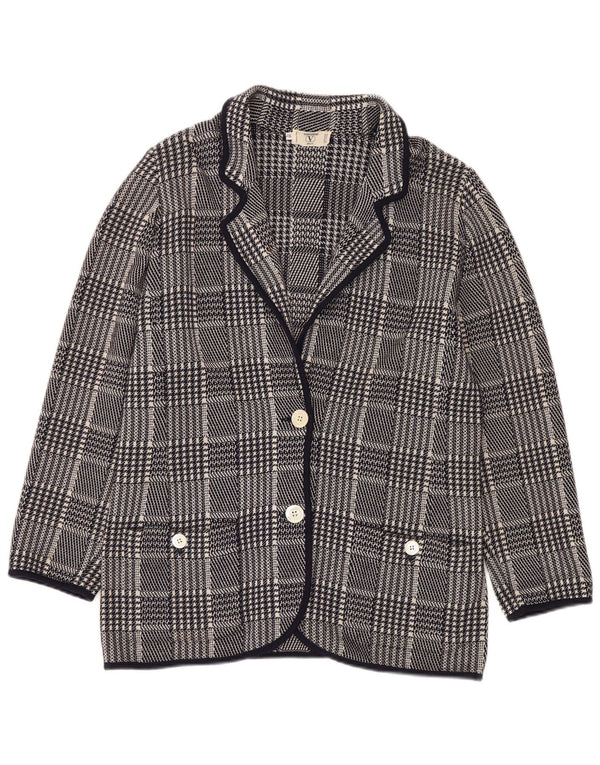 VALENTINO Γυναικείο Miss V Blazer Jacket IT 48 XL Navy Blue Houndstooth