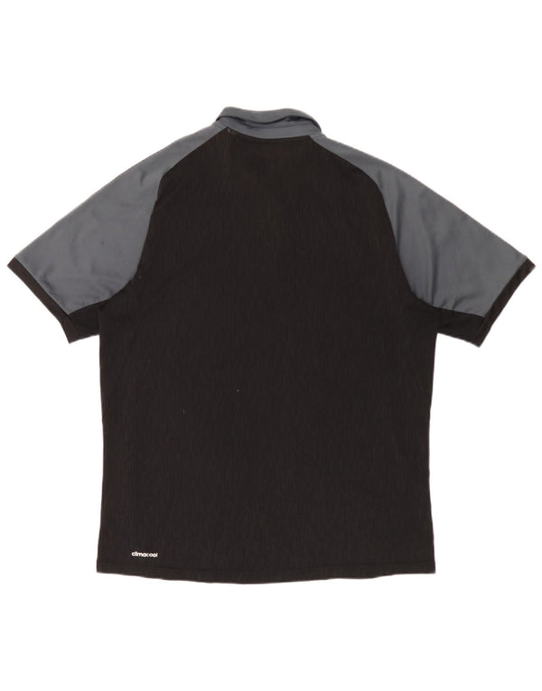 Ανδρικό πουκάμισο Adidas Climacool Polo Medium Black Colourblock