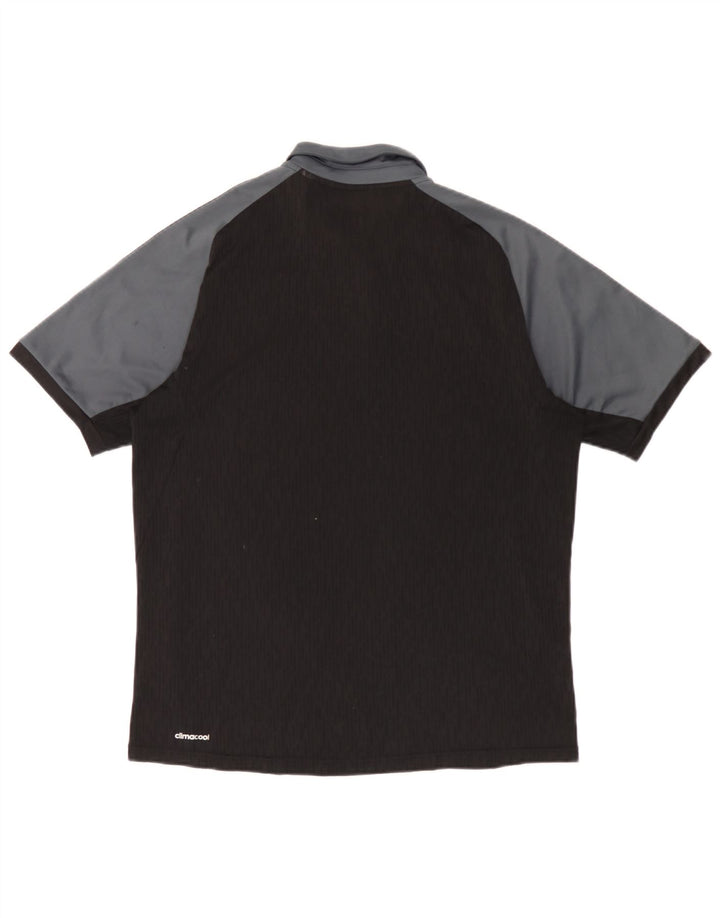 Ανδρικό πουκάμισο Adidas Climacool Polo Medium Black Colourblock