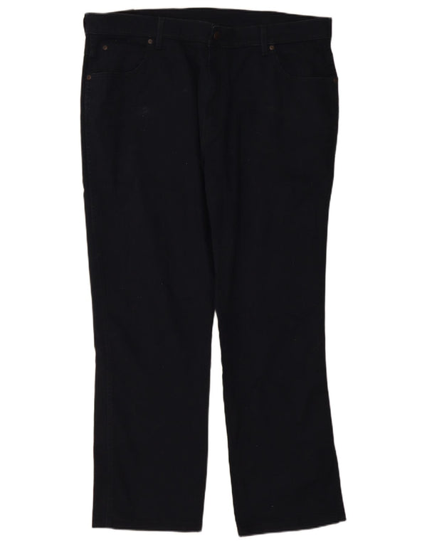 WRANGLER Ανδρικό κανονικό παντελόνι ίσιο casual W40 L29 Navy Blue