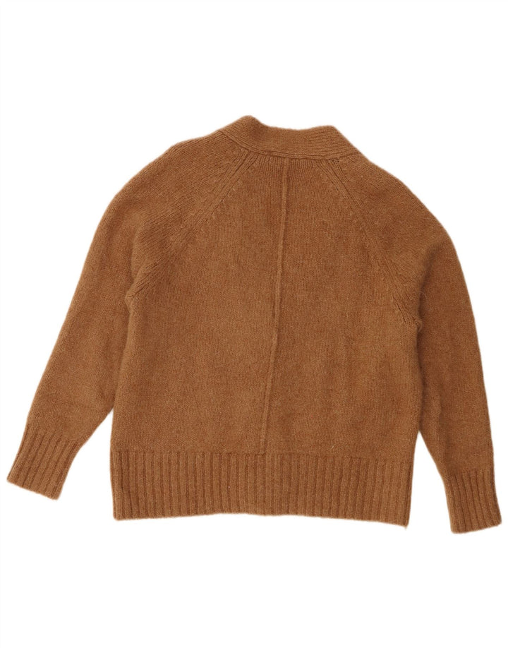 Zara Γυναικείο πουλόβερ με ζακέτα UK 10 Small Brown