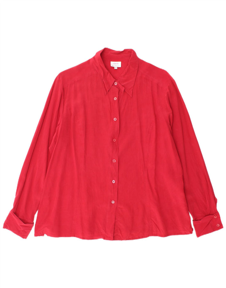 cherie Γυναικείο πουκάμισο Μπλούζα IT 50 XL Red Silk