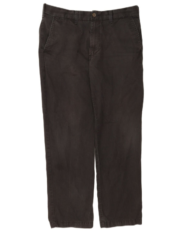 Marks & Spencer Ανδρικό παντελόνι Chino Regular W34 L29 Μαύρο βαμβακερό