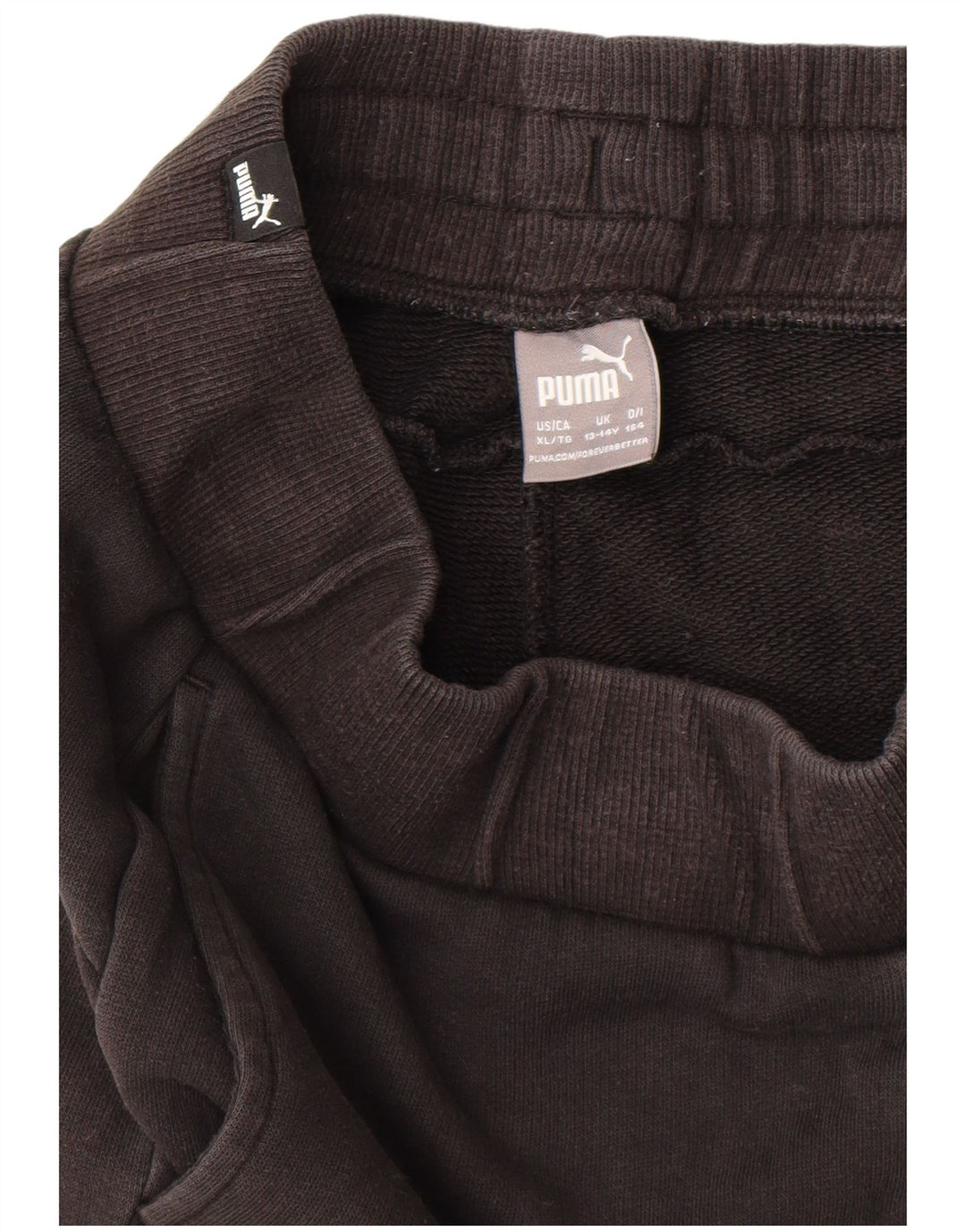 Puma Boys Tracksuit Trousers Joggers 13-14 Years Μαύρο