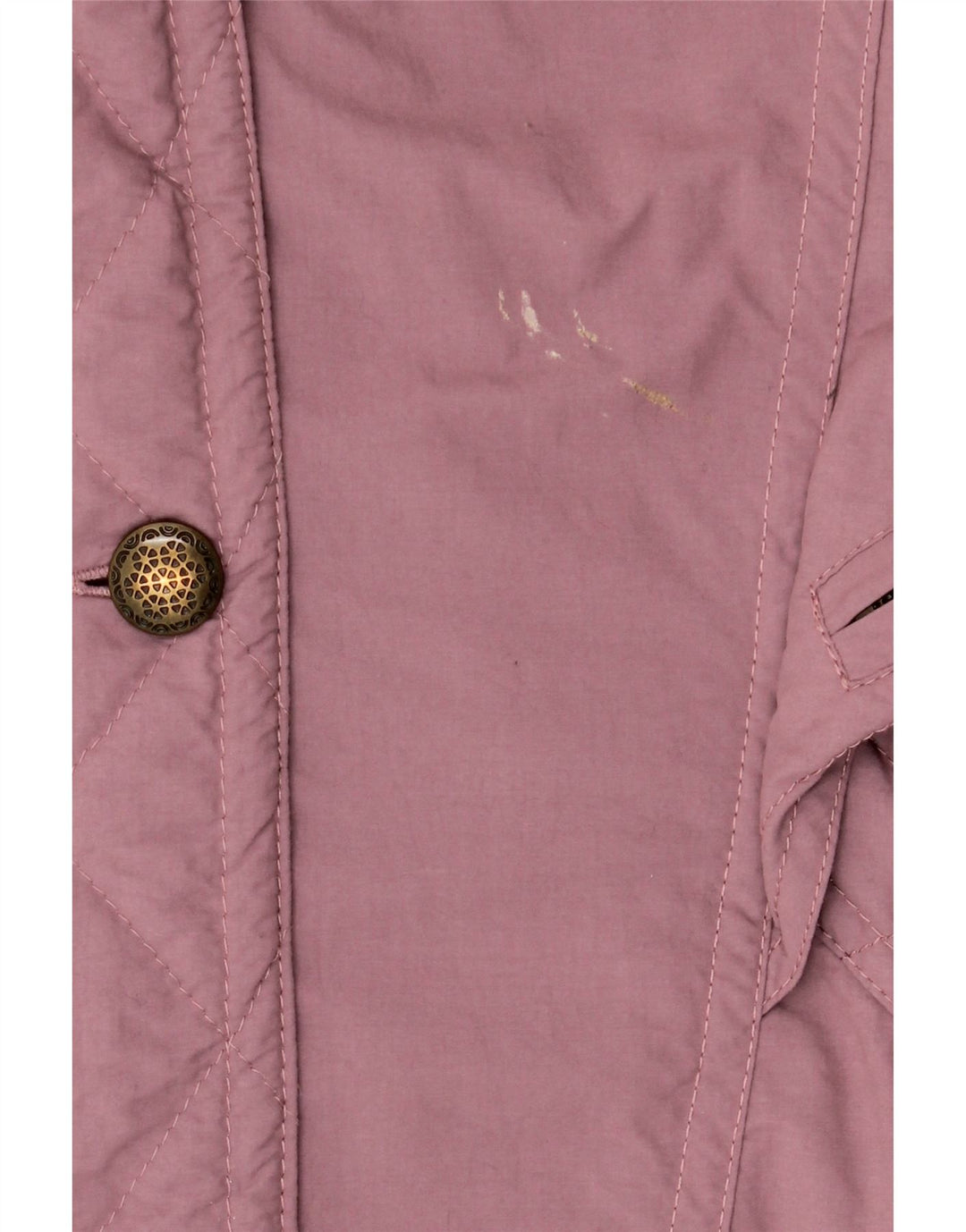 VINTAGE Γυναικείο παλτό αντιανεμικό με κουκούλα EU 42 Μεγάλο Μωβ Πολυεστέρας